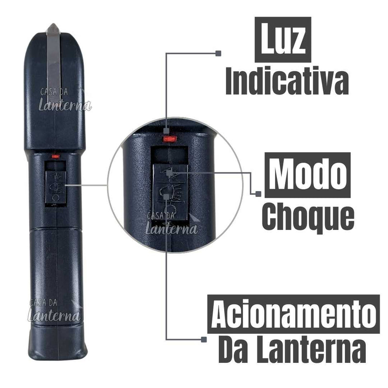 Lanterna Tática de Led - 12.000 Volts