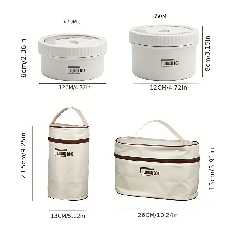 Kit Potes Térmicos  + Bolsa Lunch Box ™