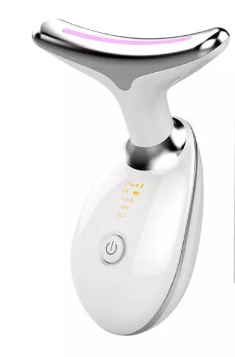 Massageador Facial com Led para Rosto e Pescoço