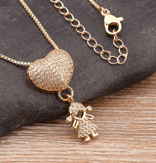 Colar Amor de Mãe - Banhado a Ouro 18k