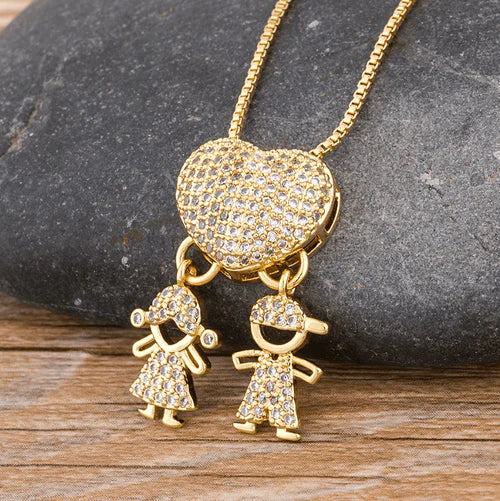 Colar Amor de Mãe - Banhado a Ouro 18k